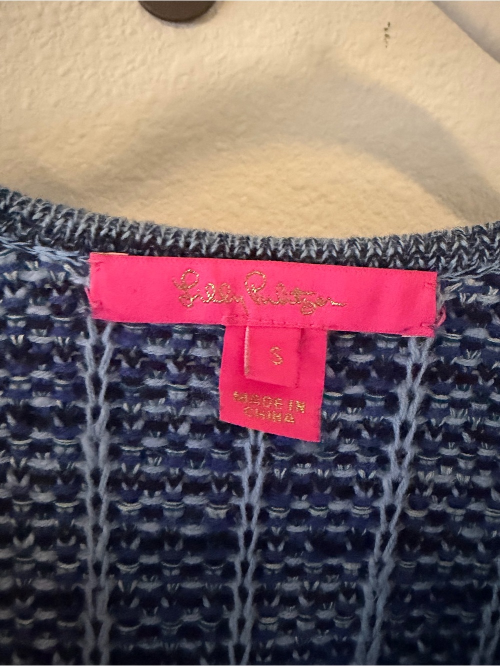 Lilly Pulitzer Simora Fringe Tweed Cardigan - Blue - Picture 8 of 11